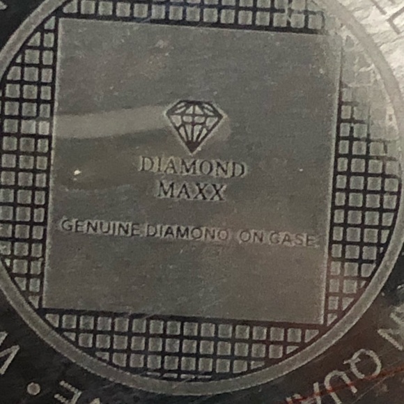 Real diamond men Watch not CZ not Moissanite also has a real snake skin band - Picture 3 of 4